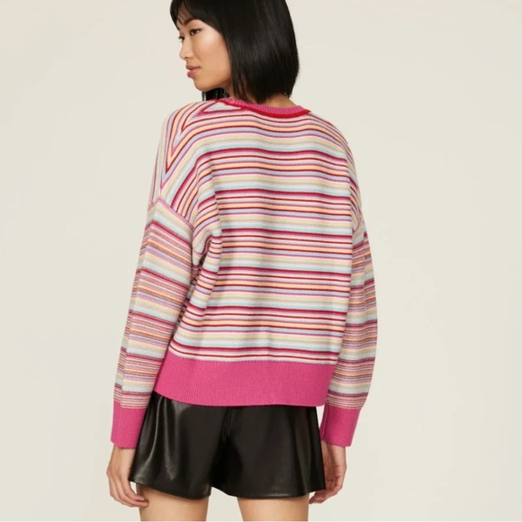 The Kooples Stripe Drop Shoulder Sweater - Picture 4 of 6